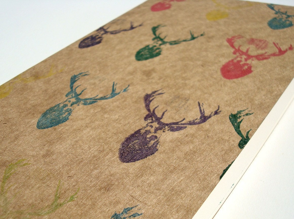 Rainbow Deer large moleskine (lined) buck writer's journal