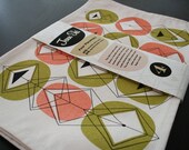 Set of 4 eco friendly placemats "Peaches and Pears"