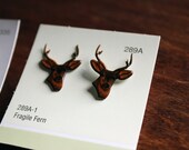 Stag stud earrings
