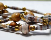 Paper Bead Necklace OR Bracelet Simply Socials