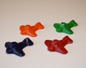 4 Airplane crayons - in cello bag tied with ribbon