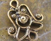6 Antique Gold Christmas Bell Ornament Charm Jewelry Finding 260