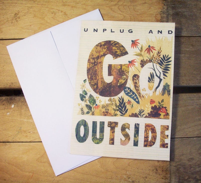Unplug Note Card