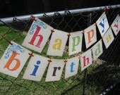 HAPPY BIRTHDAY Family Boy Girl Child Adult Birthday Banner