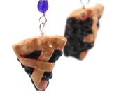 Blueberry pie earrings