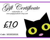 Poppy Seed Cats Gift Certificate