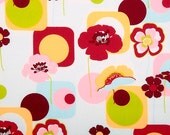 Alexander Henry Fabric 1 Yard Mini Monroe White Green Floral Geometrci Burgundy Yellow More Yardage Available