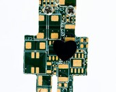 Robomantic Recycled sensitive robot from computers chips