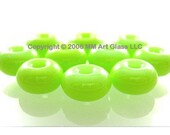 Glass Lampwork Beads sra Spring Green SPACER SHOP