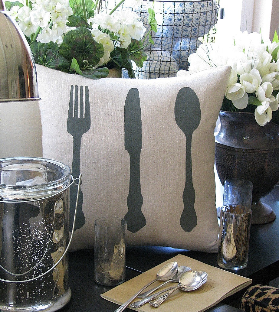 Silverware pillow