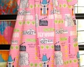 Beverly Hills California Vacation Cotton Sundress, Girls Size 10