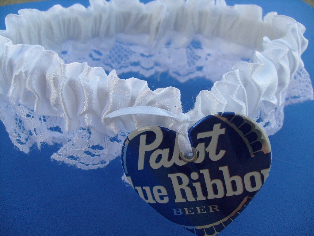 Pabst Blue Ribbon Unique Wedding Garter