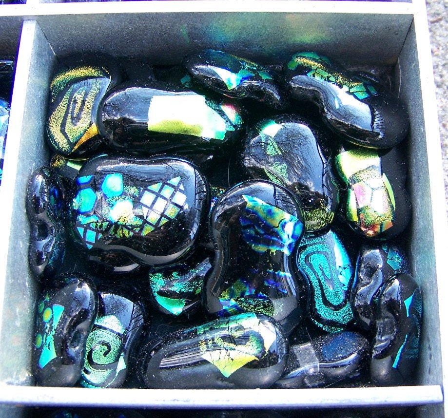 Dichroic Bead Grab Bag: 'Gold'