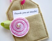 Embroidery Design for Machine Embroidery In-The-Hoop Tag with Pocket and Roses