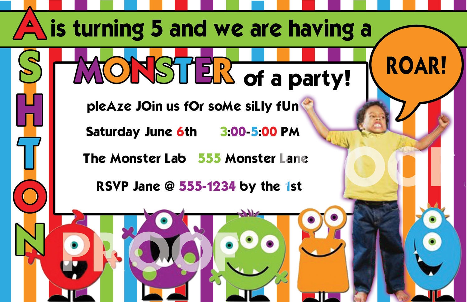 Custom Monster Invite