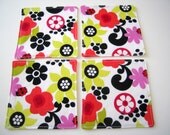 Set of Flower Coasters
