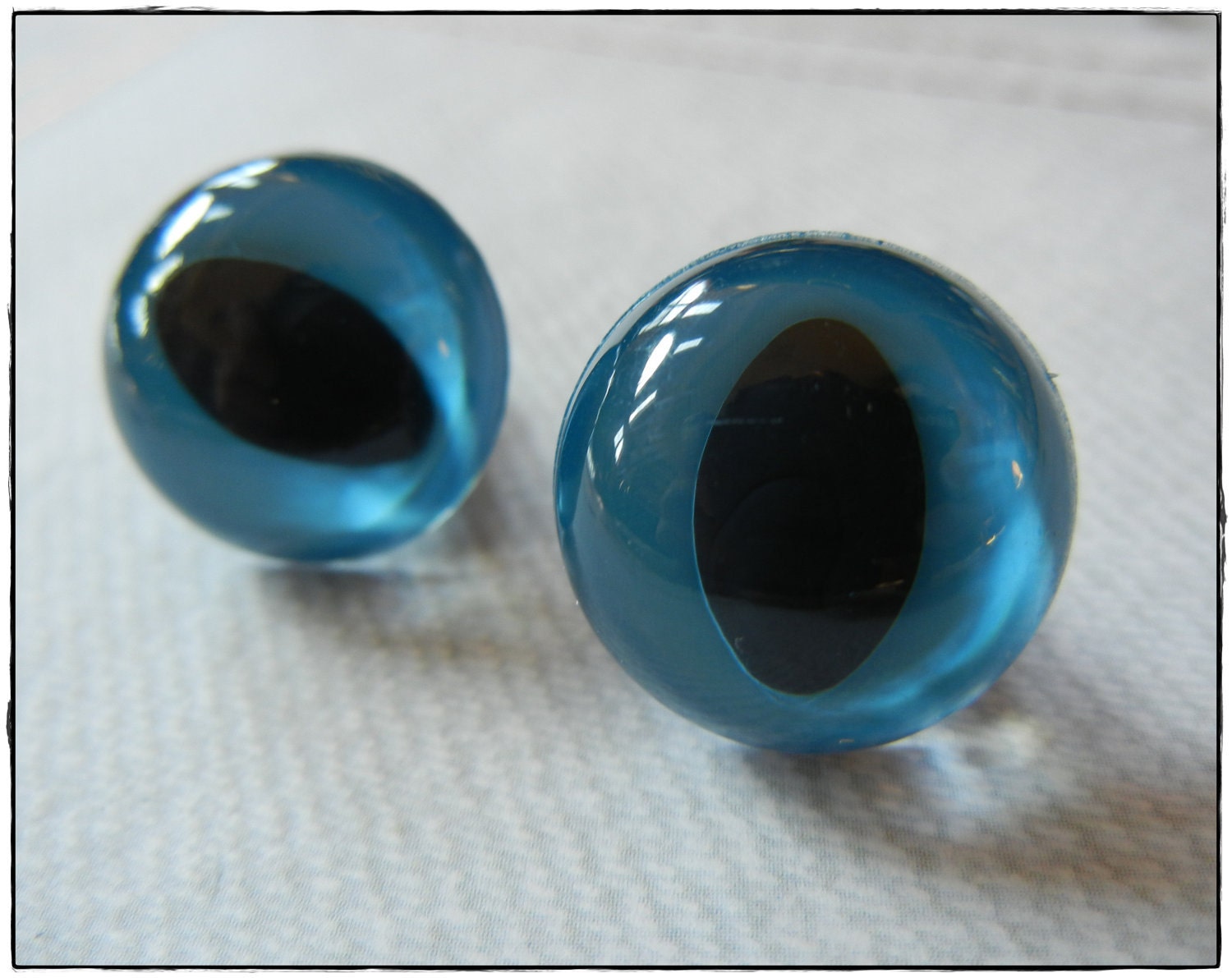 18mm Blue Cat Safety Eyes for Plush Stuffed Animals 10 Pieces