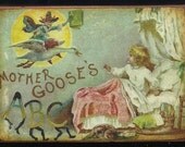Wood Block - Mother Goose - Nursery Rhymes - Shelf Sitter - ABC- Little Girl -7