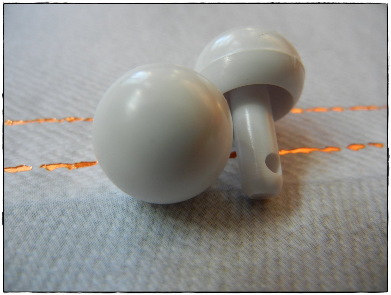 15mm White Ball Nose  for Plush Stuffed Animals 10 Pieces