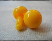 15mm Yellow Ball Nose  for Plush Stuffed Animals 10 Pieces