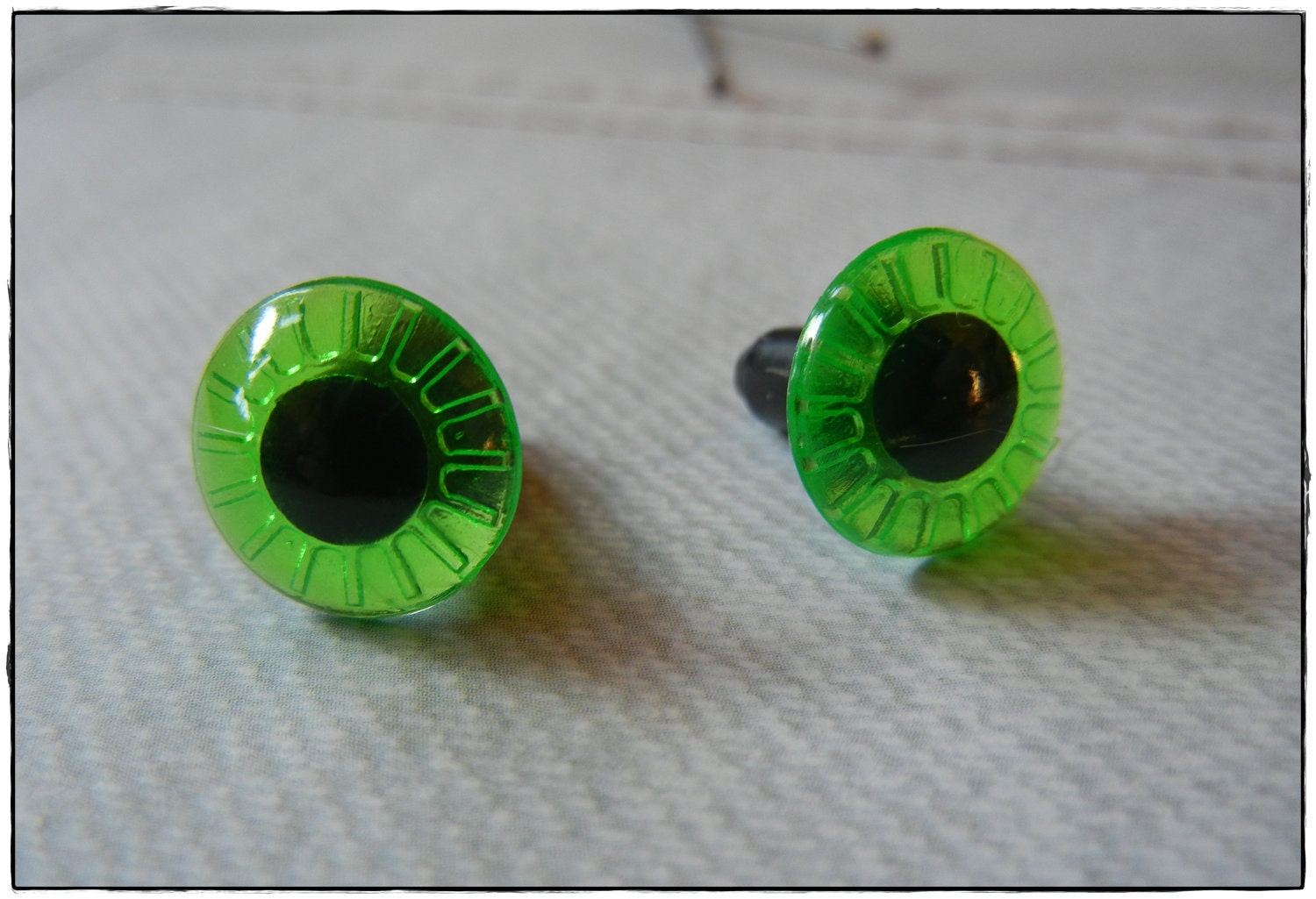 16mm Green Owl or Troll Safety Eyes for Plush Stuffed Animals 10 Pieces