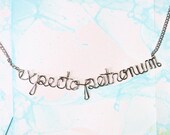 Expecto Patronum Harry Potter Spell Necklace