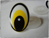 18mm x 26mm Yellow Character Puppet Eyes 10 pieces