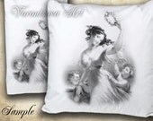 Sweet Digital Image Transfer for PILLOWS, tea towels, appron, bags and more. Download and print 606