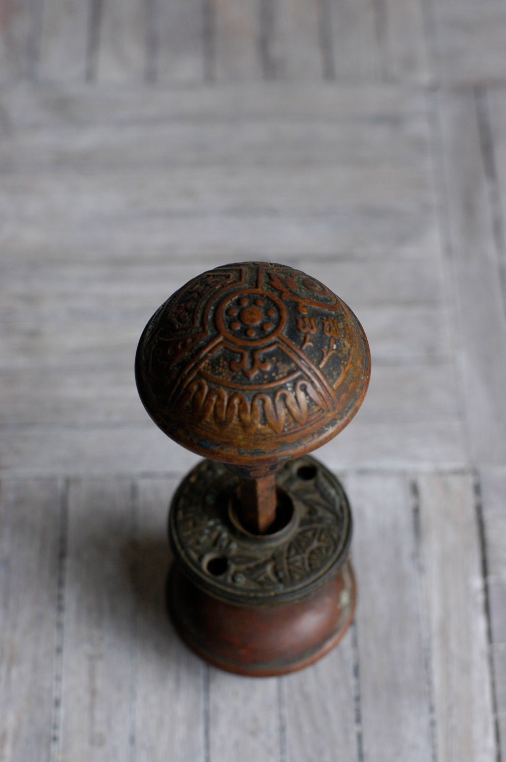 Antique Victorian Brass Doorknobs