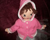 Knitted baby hoodie