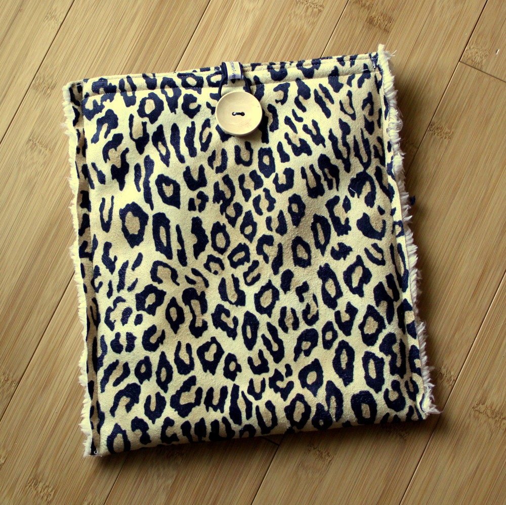 LUX Faux Suede Leopard IPad/IPad 2/Samsung/Kindle DX Tablet Case and more Cozy by Uptown Avenue