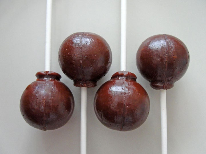 Belgian Dark Chocolate Caramel Lollipops by Have It Sweet