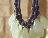 opaque sea green necklace