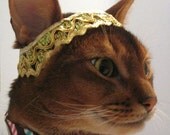 gold metallic trim headband