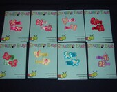 Crocheted Butterfly Clips (1 pair-your choice)