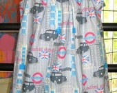 London England Vacation Cotton Sundress, Girls Size 8