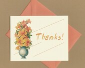 Thank You Card, Thanks, Orange Lilies