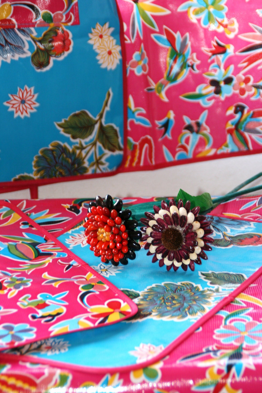 OilCloth Tablecloth Custom to make your heart a happy one-Extra Small