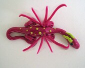 Pink and Lime Green Butterfly Dragon
