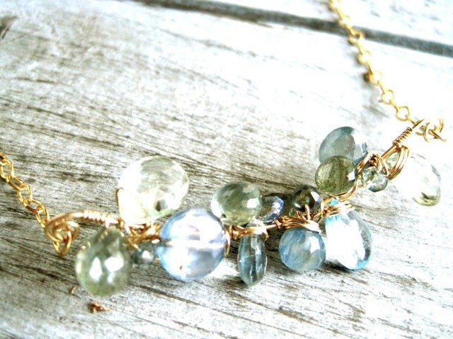 Someone Else's Song Exotic Gemstone Necklace
