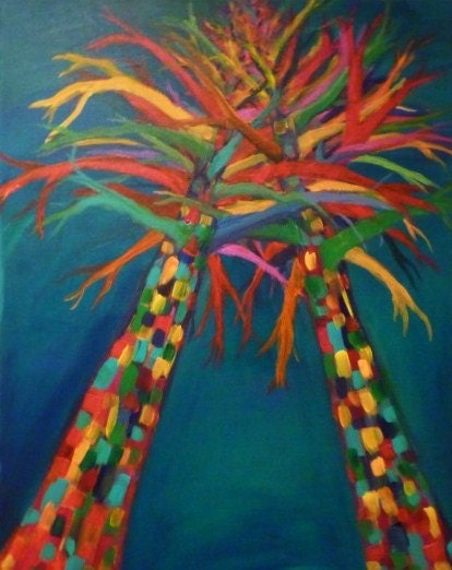 Original painting-Juntos16x24 acrylic on canvas