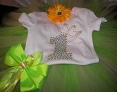 Tinkerbell Inspired Birthday BLING Boutique Tutu Set--Vibrant Colors-Made for a Princess
