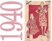 40s Smock Vintage Sewing Pattern 34 Bust Advance 2388