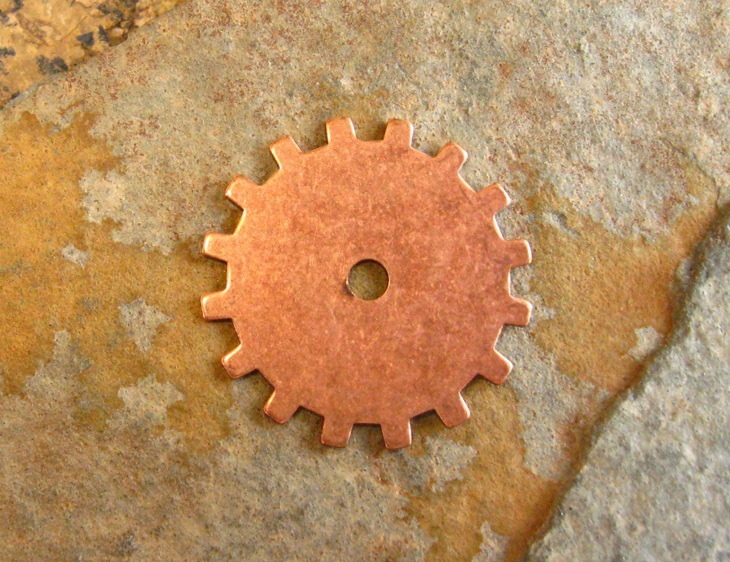 Trinity Brass Co. - 2 Antique Copper 19mm Gears - Steampunk LOW SHIPPING