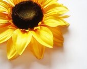 Golden Sunflower Hair Clip