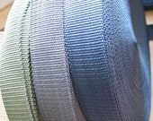 ON SALE - WEBBING - Green teal blue webbing 4cm (1 1/2") wide - by Ligamentum