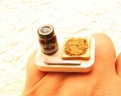 Grape Jam Peanut Butter Toast Food Ring