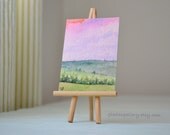 ACEO Original painting - Cadmium Dusk - watercolor