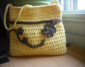 Small Bag Crochet Cotton in Daffodil
