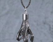 BLACK TALON TALISMAN real bird foot taxidermy jewelry necklace